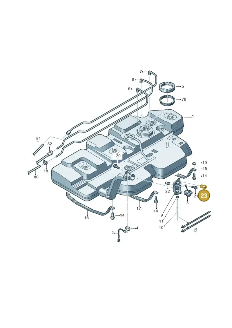 7H0201274 — Volkswagen Caravelle (2015-2019) diagram 862201600, position 23