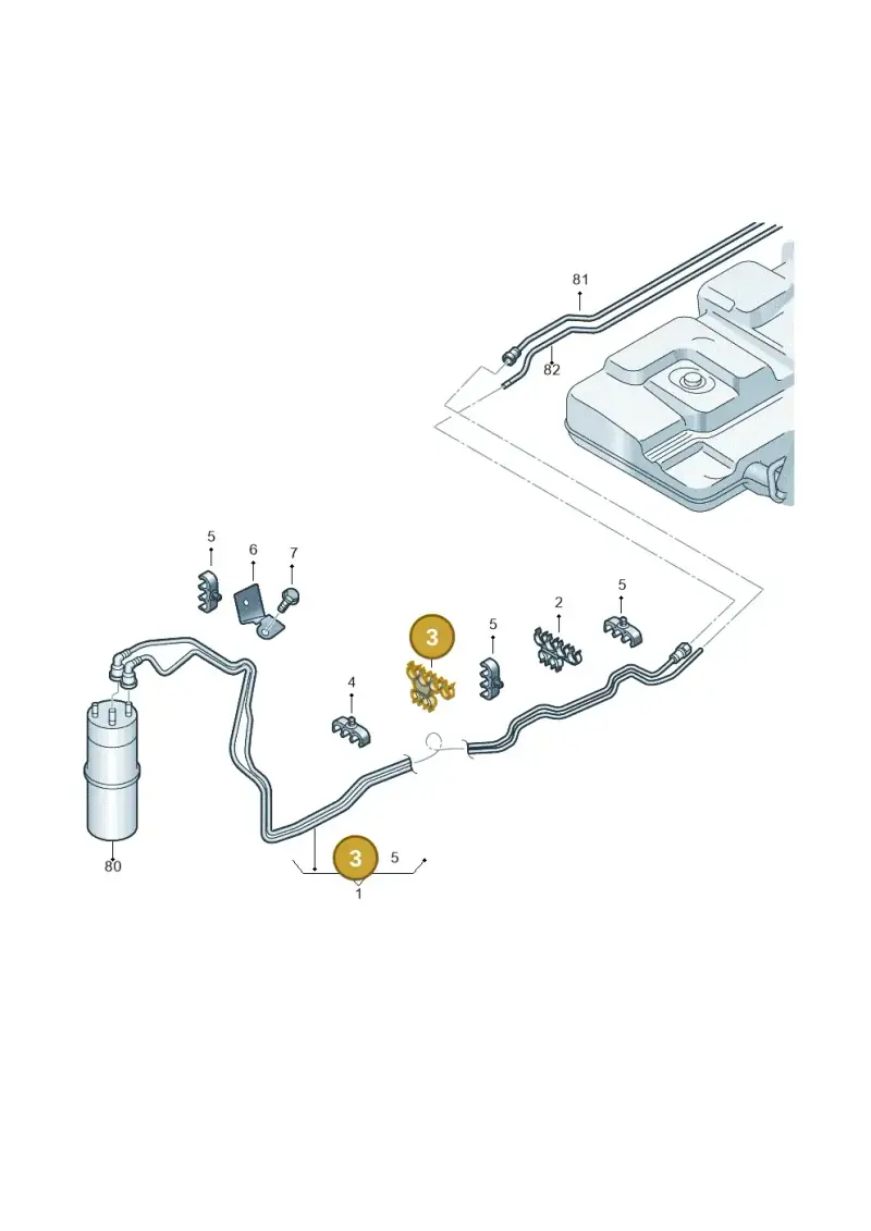 7H0201449 — Volkswagen Caravelle (2015-2019) diagram 679201250, position 3