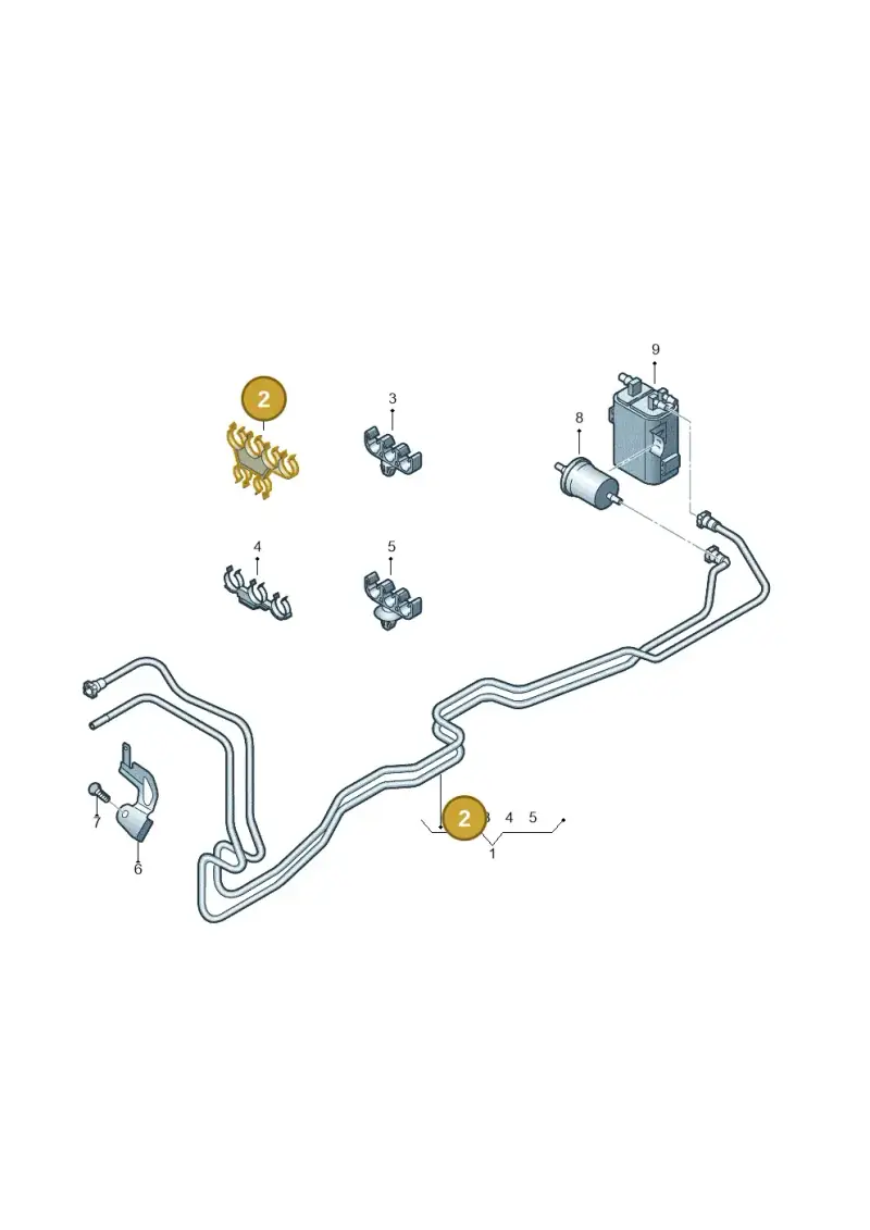 7H0201449 — Volkswagen Caravelle (2015-2019) diagram 731201180, position 2