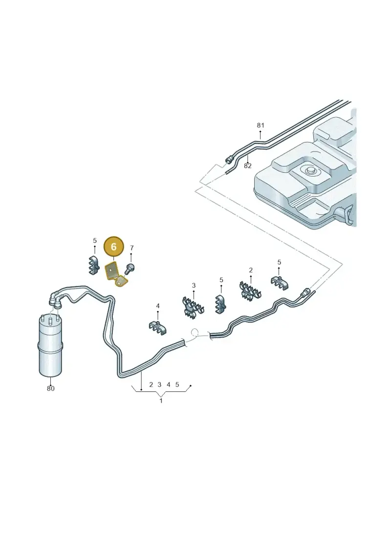 7H0201503A — Volkswagen Caravelle (2015-2019) diagram 679201250, position 6