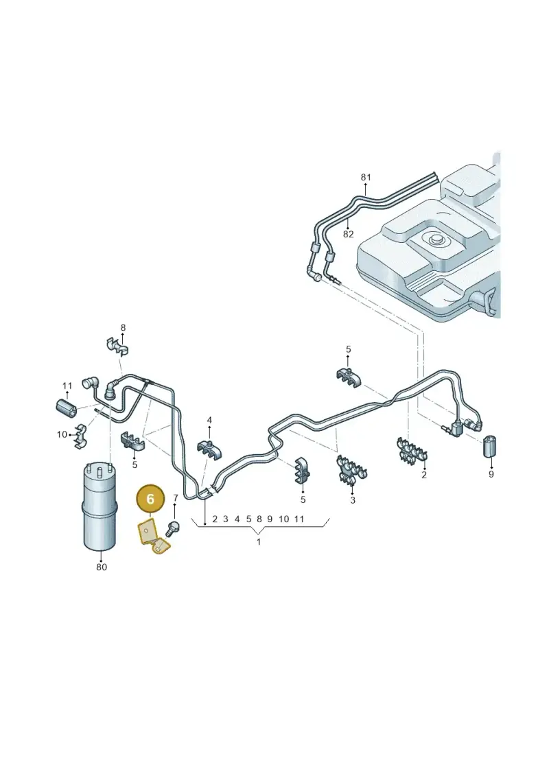 7H0201503A — Volkswagen Transport. multivan (2019-2024) diagram 862201300, position 6