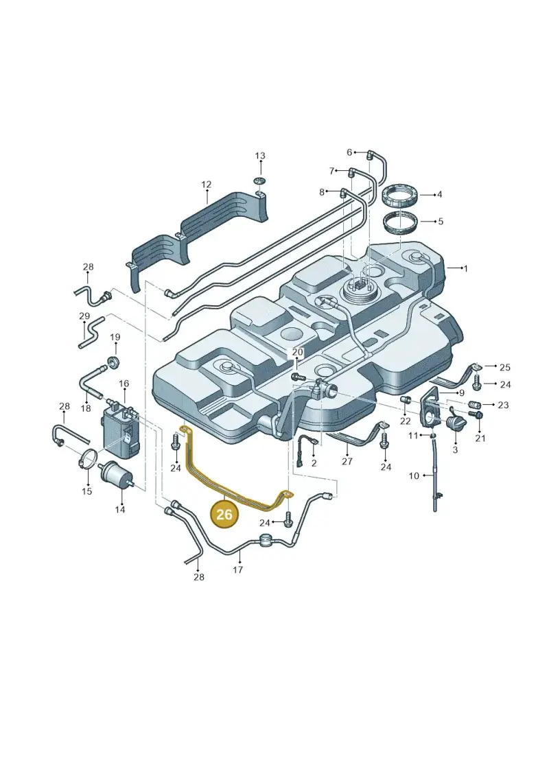 7H0201651C — Volkswagen Transp. caravelle (2011-2015) diagram 731201450, position 26