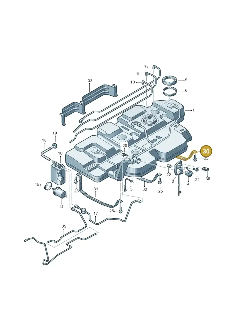 7H0201653C — Volkswagen Transp. caravelle (2009-2011) diagram 410201050, position 30