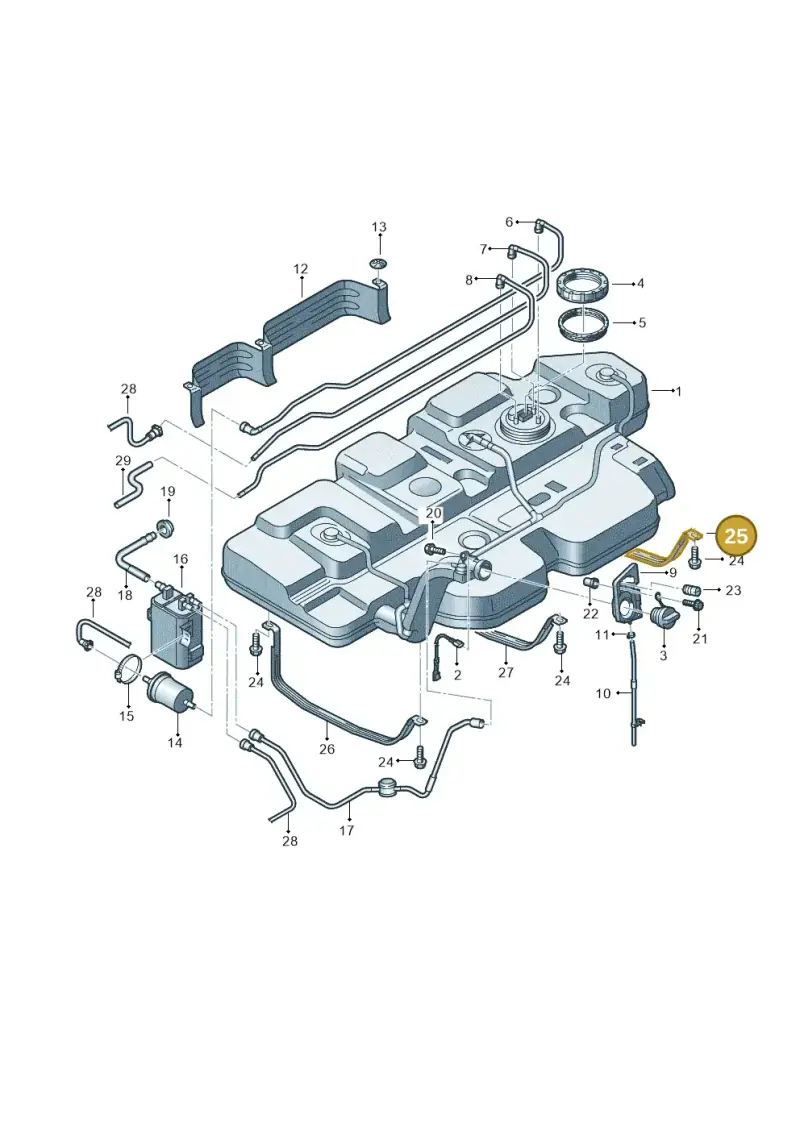 7H0201653C — Volkswagen Transp. caravelle (2011-2015) diagram 731201450, position 25