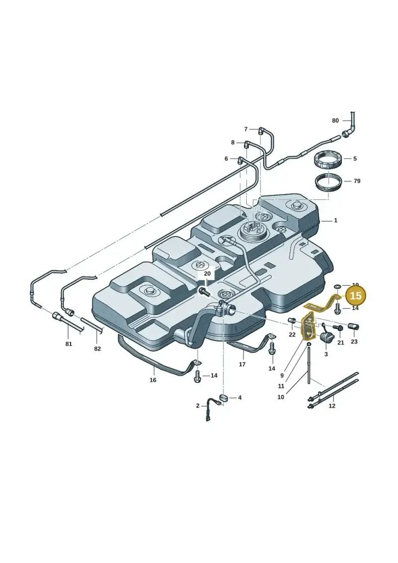 7H0201653C — Volkswagen Transport. multivan (2019-2024) diagram 7em201060, position 15