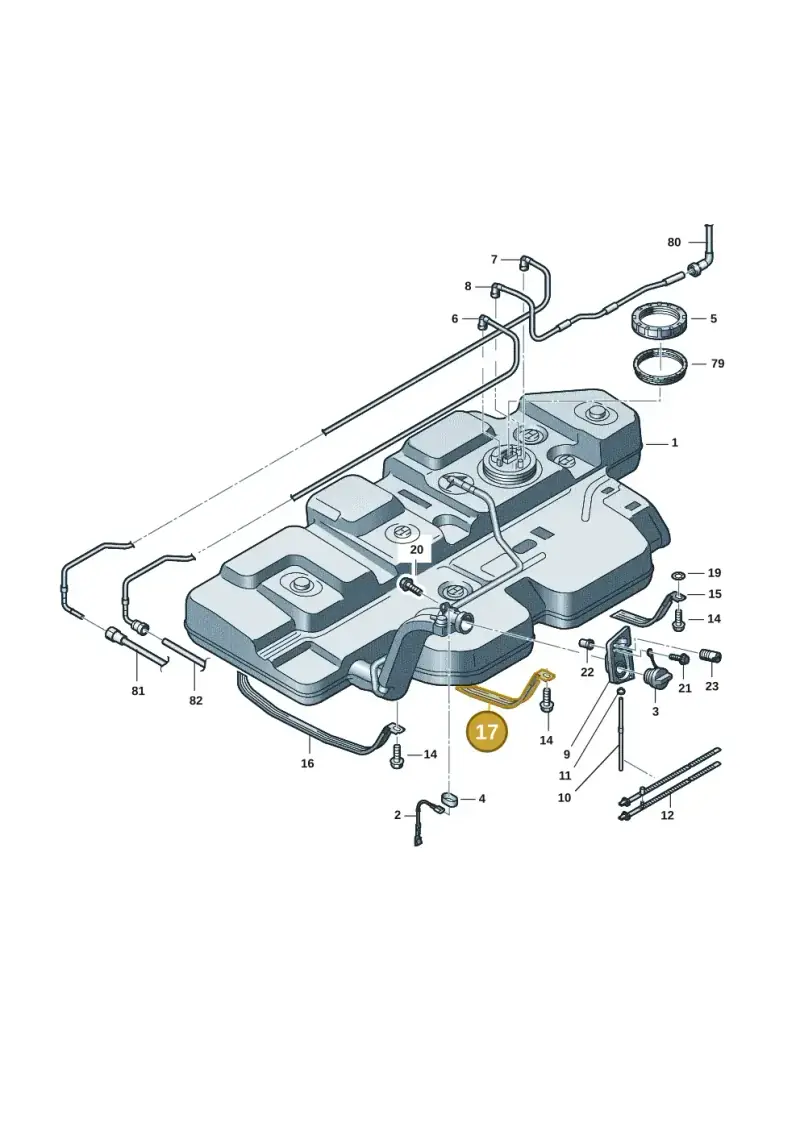 7H0201654C — Volkswagen Transport. multivan (2019-2024) diagram 7em201060, position 17