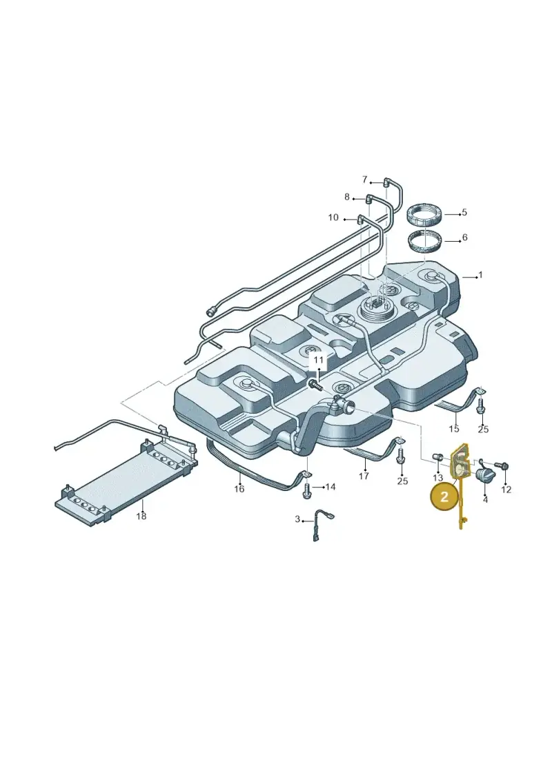 7H0201820 — Volkswagen Transp. caravelle (2008-2009) diagram 410201060, position 2