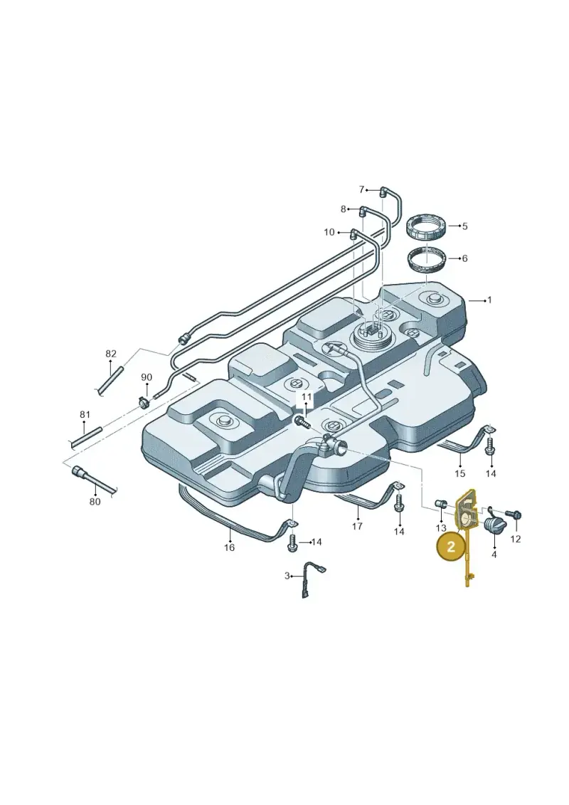 7H0201820 — Volkswagen Transp. caravelle (2011-2015) diagram 679201060, position 2