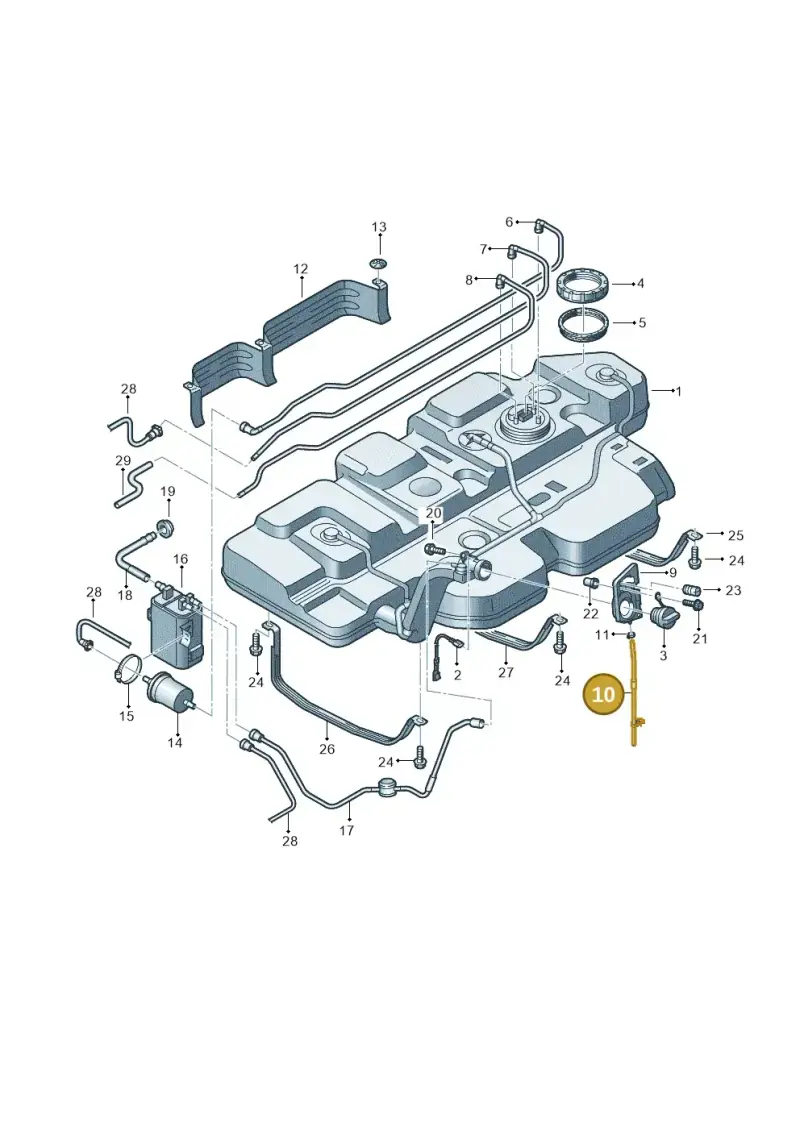 7H0201820 — Volkswagen Transp. caravelle (2011-2015) diagram 731201450, position 10
