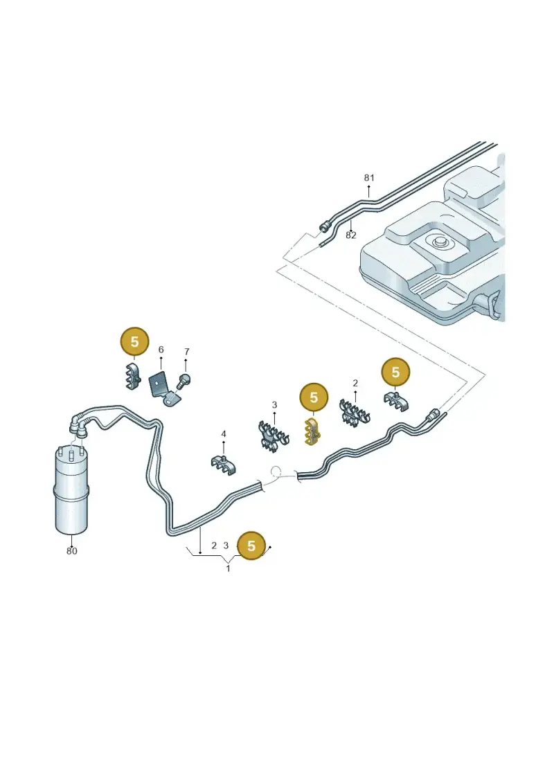 7H0201897 — Volkswagen Caravelle (2015-2019) diagram 679201250, position 5