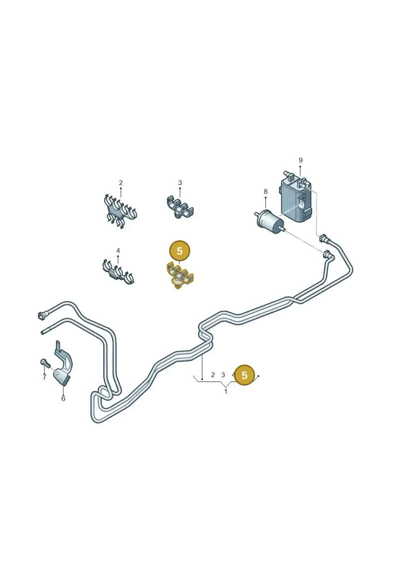 7H0201897 — Volkswagen Caravelle (2015-2019) diagram 731201180, position 5