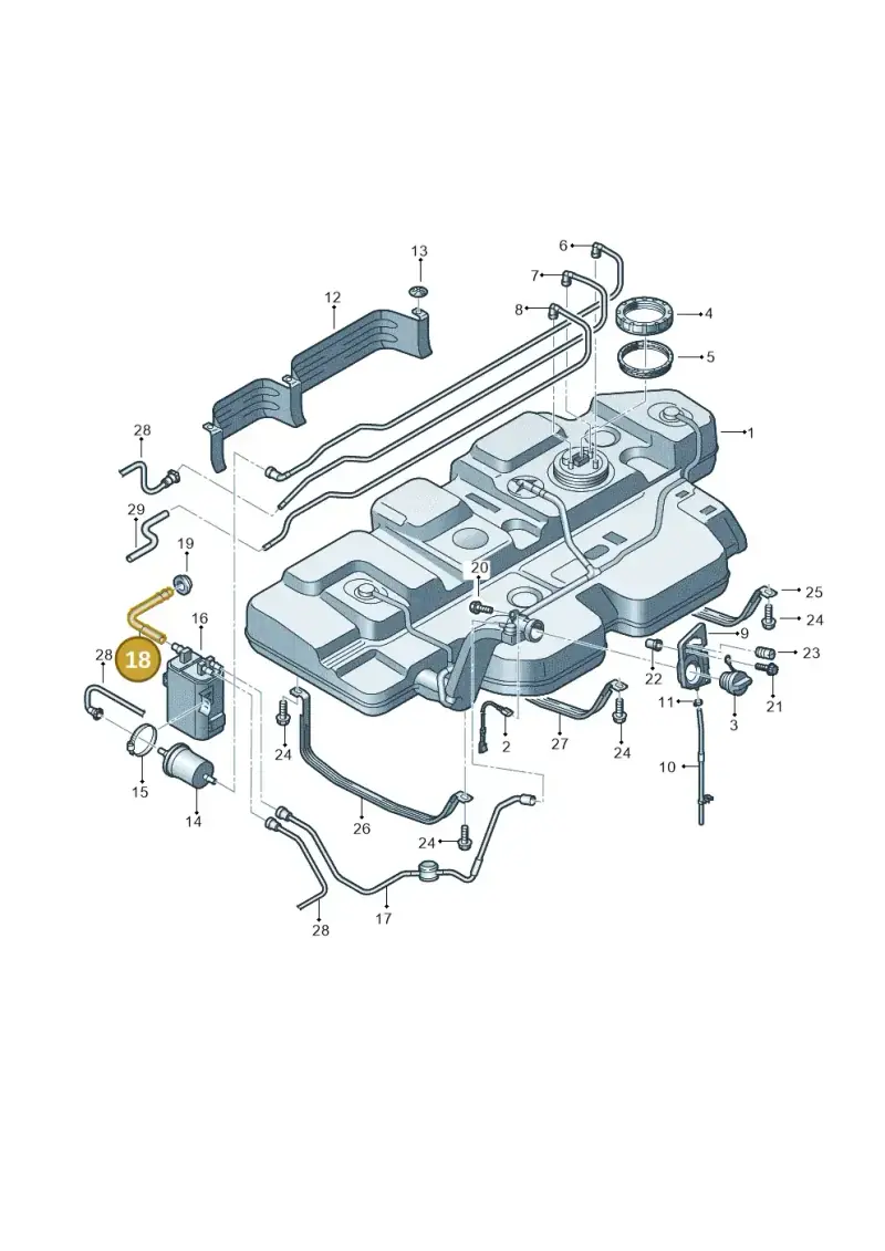 7H0201996 — Volkswagen Transp. caravelle (2011-2015) diagram 731201450, position 18
