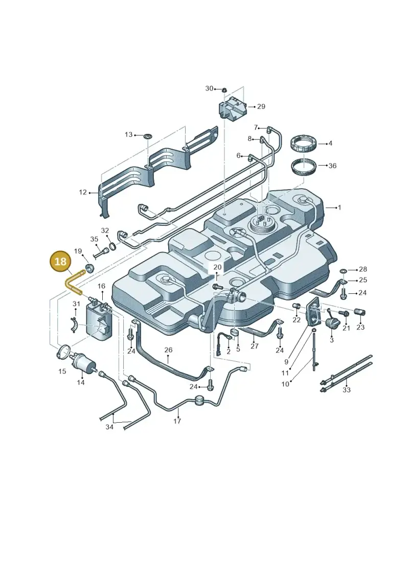 7H0201996 — Volkswagen Caravelle (2015-2019) diagram 862201400, position 18