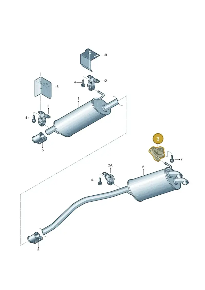 7H0253144B — Volkswagen Transp. caravelle (2011-2015) diagram 410253800, position 3