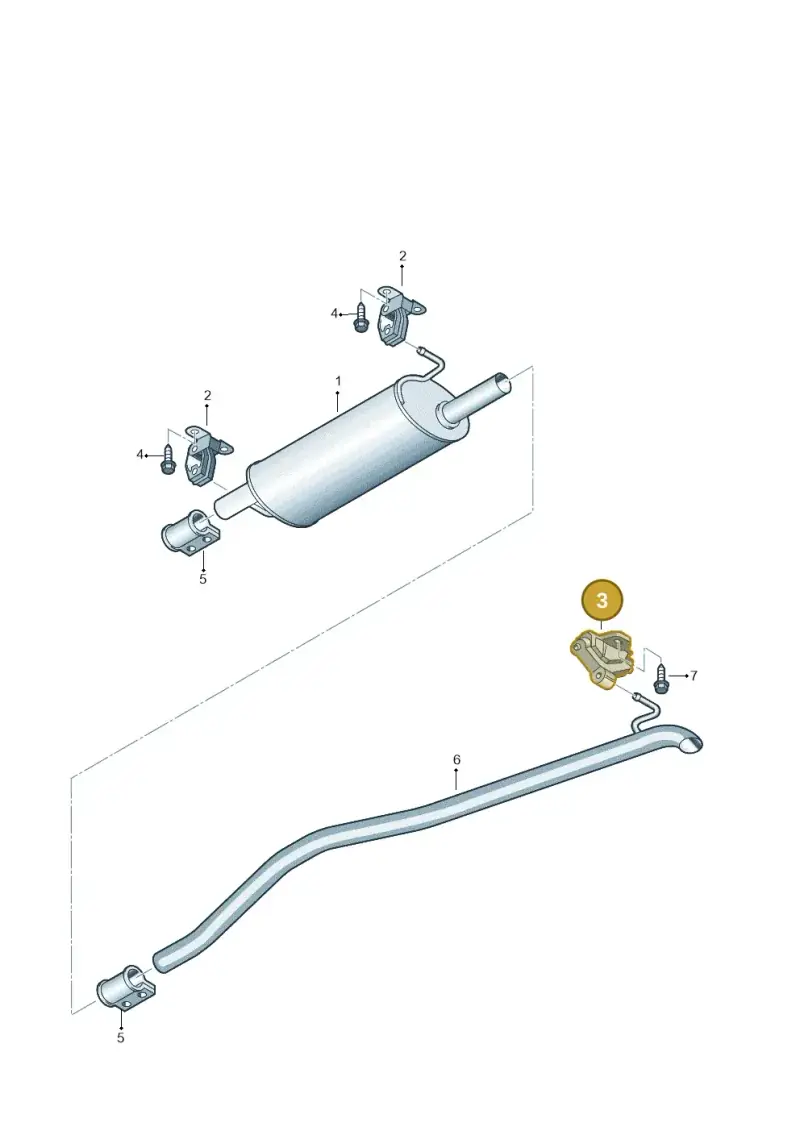 7H0253144B — Volkswagen Transp. caravelle (2011-2015) diagram 679253830, position 3