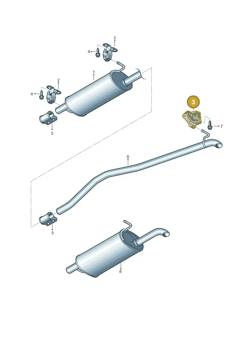 7H0253144B — Volkswagen Transp. dropside (2011-2015) diagram 680253830, position 3