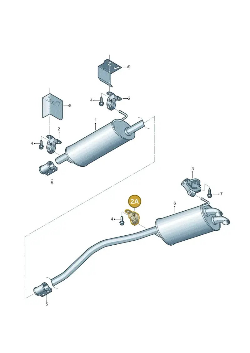 7H0253144E — Volkswagen Transp. caravelle (2011-2015) diagram 410253800, position 2A
