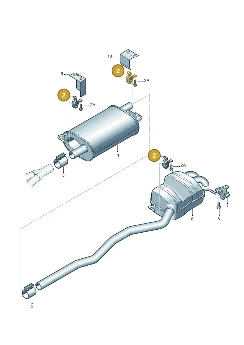 7H0253144E — Volkswagen Transp. caravelle (2008-2009) diagram 410253850, position 2