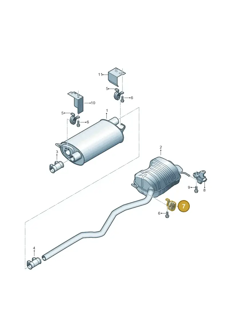 7H0253144E — Volkswagen Caravelle (2015-2019) diagram 861253600, position 7
