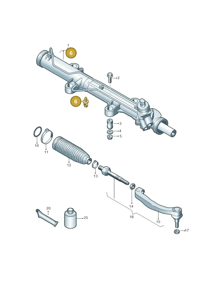 7H0422705 — Volkswagen Transp. caravelle (2008-2009) diagram 661422400, position 6