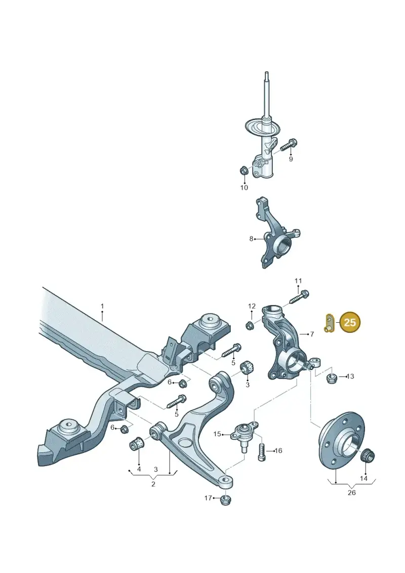 7H0501160 — Volkswagen Transport. multivan (2019-2024) diagram 861407000, position 25