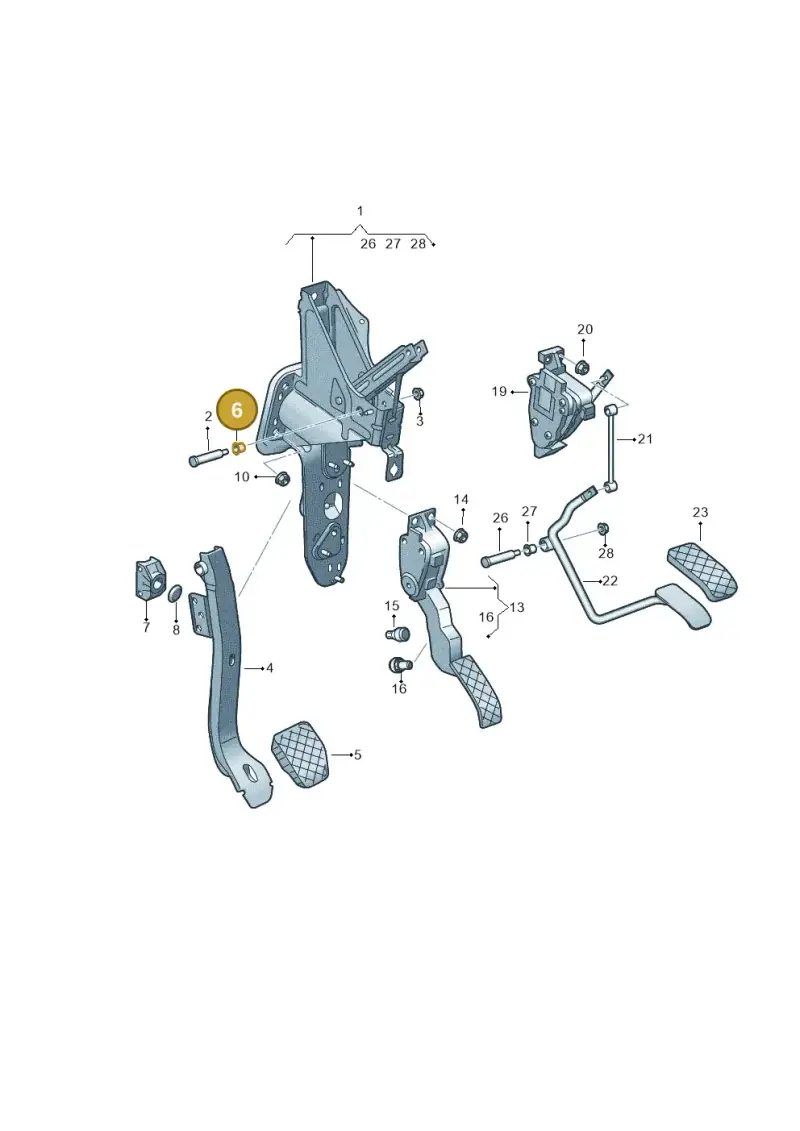 7H0721153 — Volkswagen Transport. multivan (2019-2024) diagram 861721600, position 6