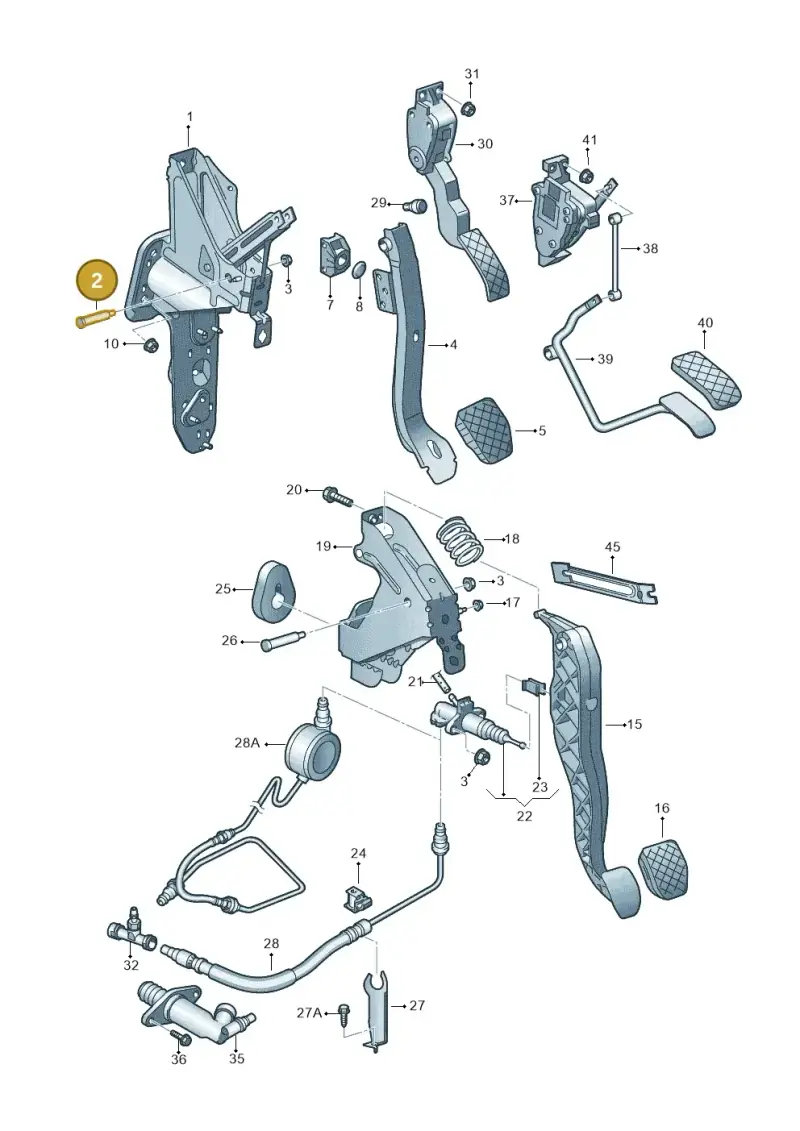 7H0721429 — Volkswagen Transp. caravelle (2011-2015) diagram 410721250, position 2