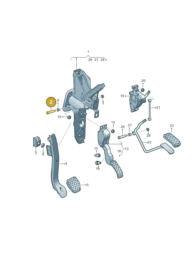7H0721429 — Volkswagen Transport. multivan (2019-2024) diagram 861721600, position 2