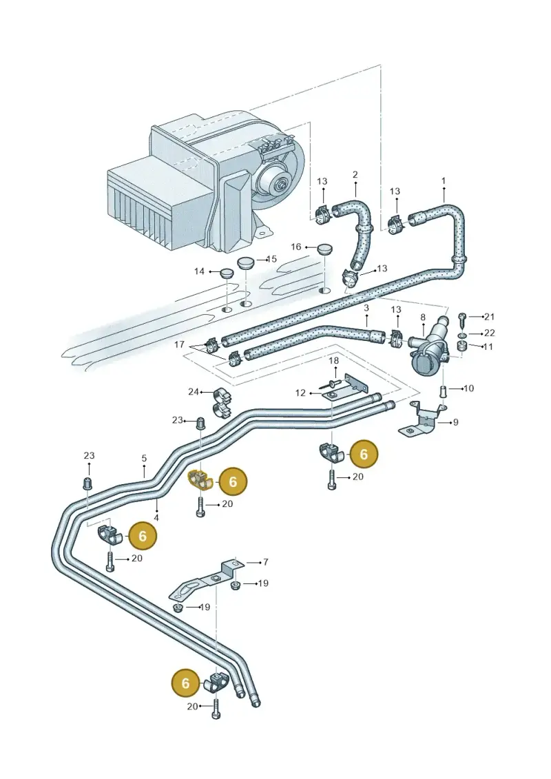 7H0819055 — Volkswagen Single-cab transp. (2019-2024) diagram 411819750, position 6