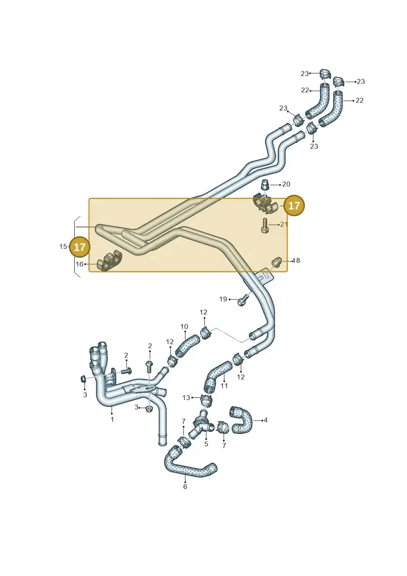 7H0819055 — Volkswagen MAN TGE 55 (2016-2021) diagram 806819820, position 17