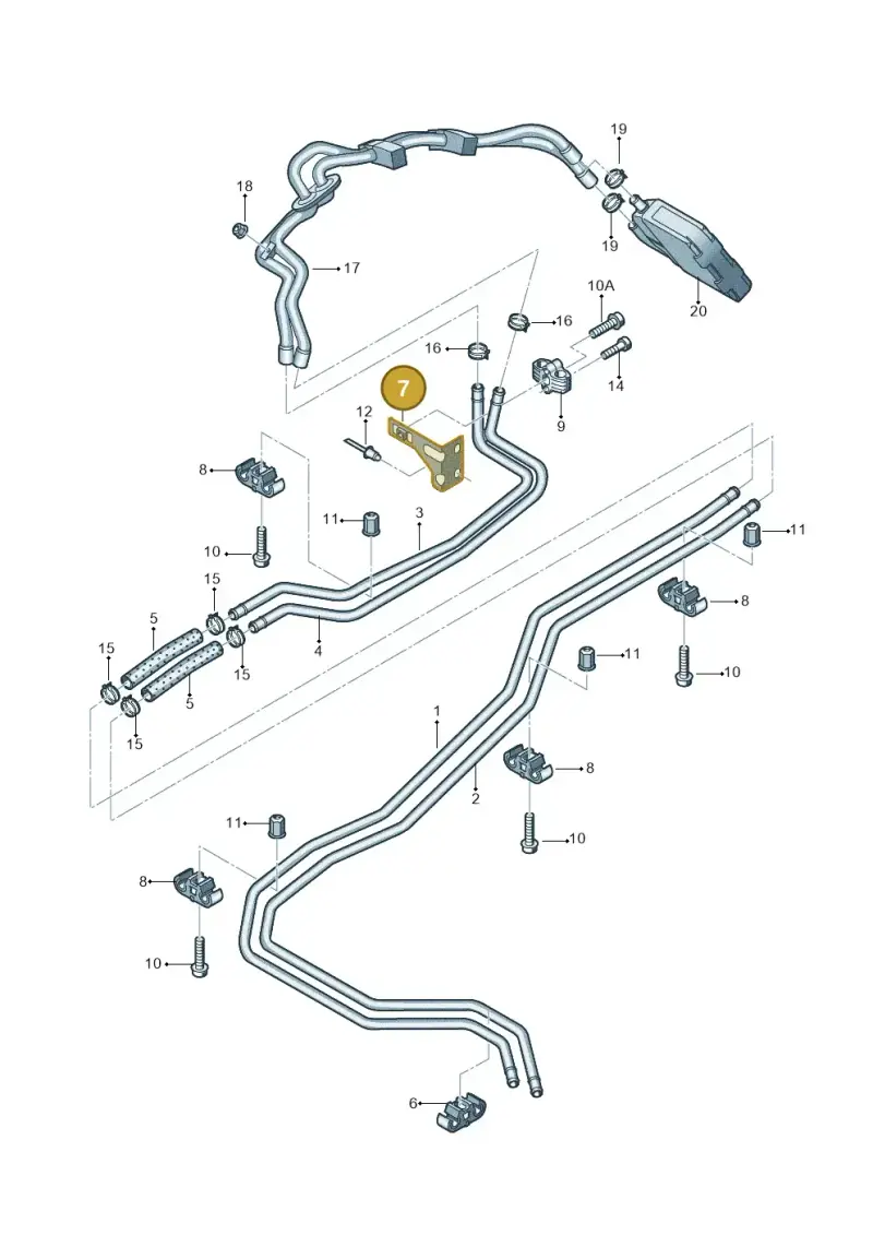 7H0819259B — Volkswagen Transport. multivan (2019-2024) diagram 679819650, position 7