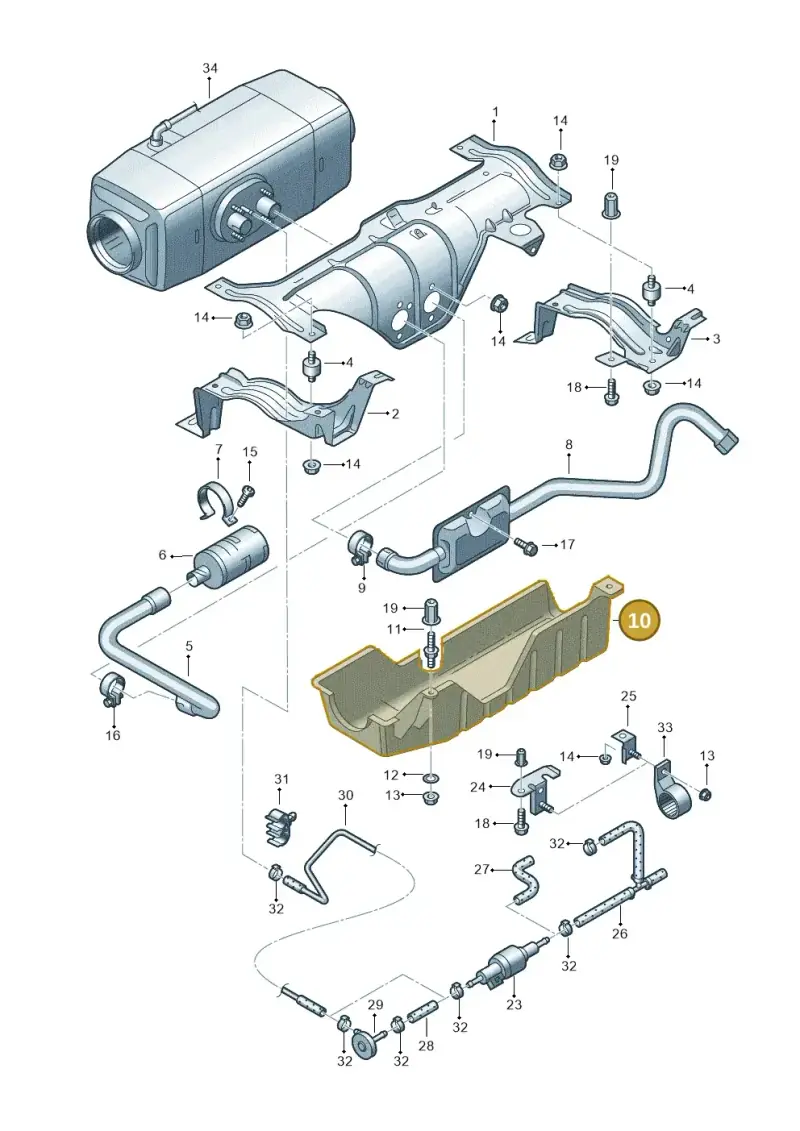 7H0819487 — Volkswagen Transp. dropside (2011-2015) diagram 411819480, position 10