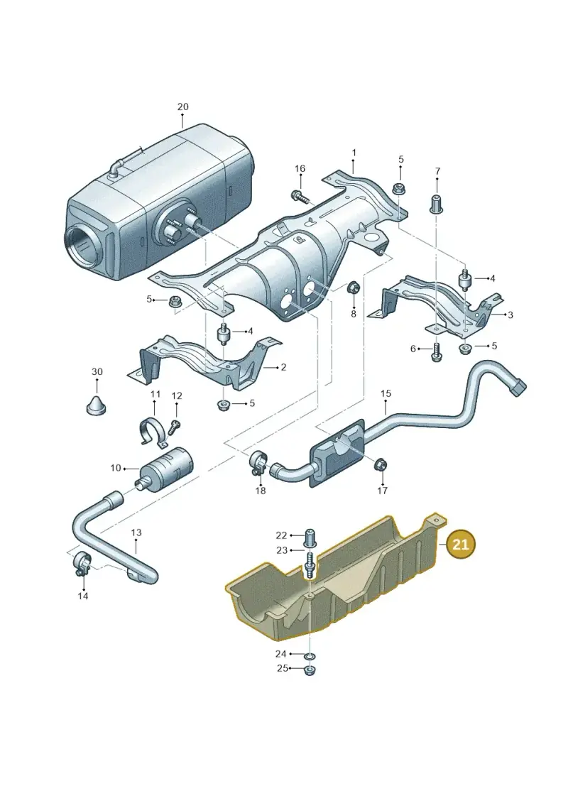 7H0819487 — Volkswagen Single-cab transp. (2019-2024) diagram 862819550, position 21