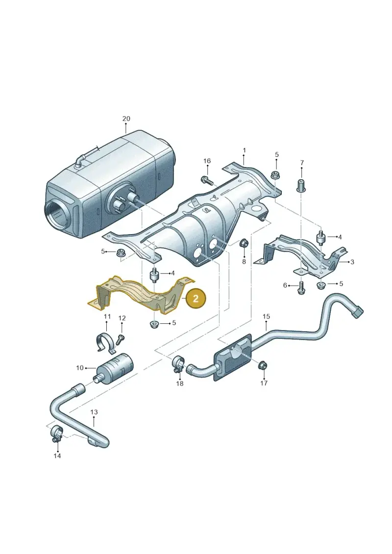 7H0819549 — Volkswagen Transport. multivan (2019-2024) diagram 861819550, position 2