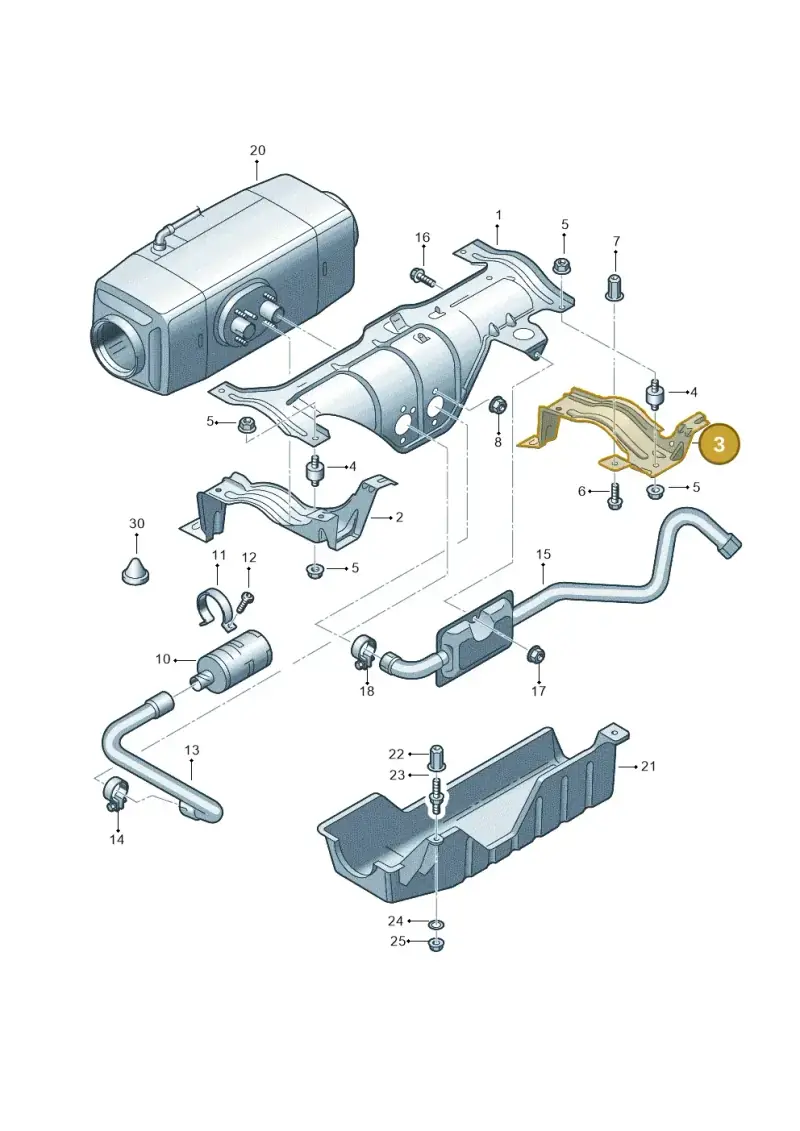 7H0819735 — Volkswagen Single-cab transp. (2019-2024) diagram 862819550, position 3