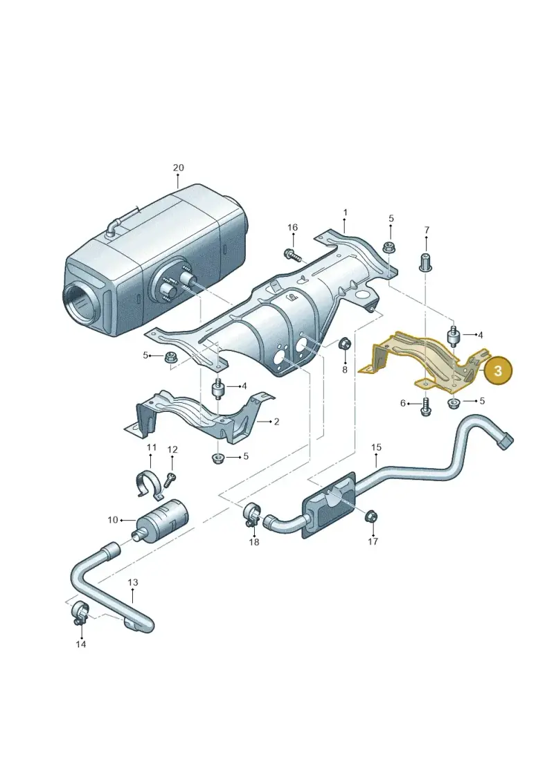 7H0819735 — Volkswagen Transport. multivan (2019-2024) diagram 861819550, position 3