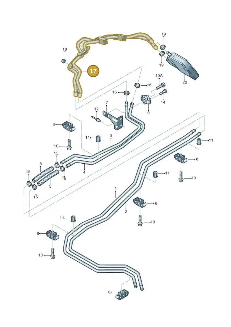 7H0819886D — Volkswagen Transport. multivan (2019-2024) diagram 679819650, position 17