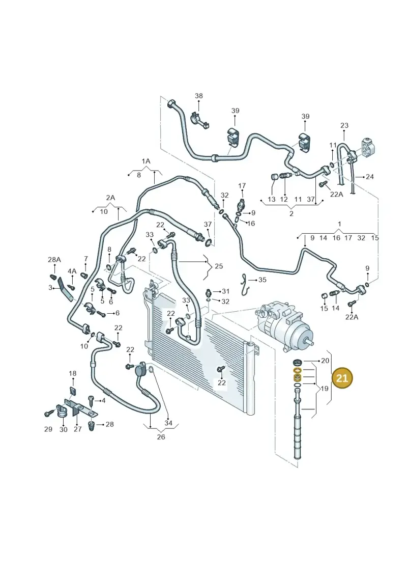 7H0820411E — Volkswagen TRANSPORTER/4MOTION    06 (2005-2006) diagram 410820250, position 21
