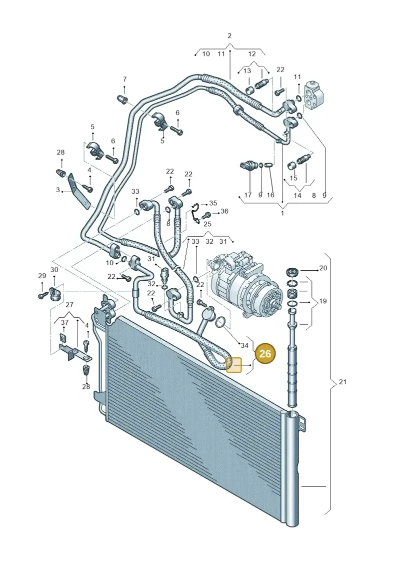 7H0820744AD — Volkswagen TRANSPORTER            06 (2005-2006) diagram 411820200, position 26