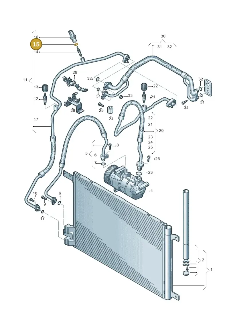 7H0820896 — Volkswagen Passat estate (2023-) diagram 746260400, position 15