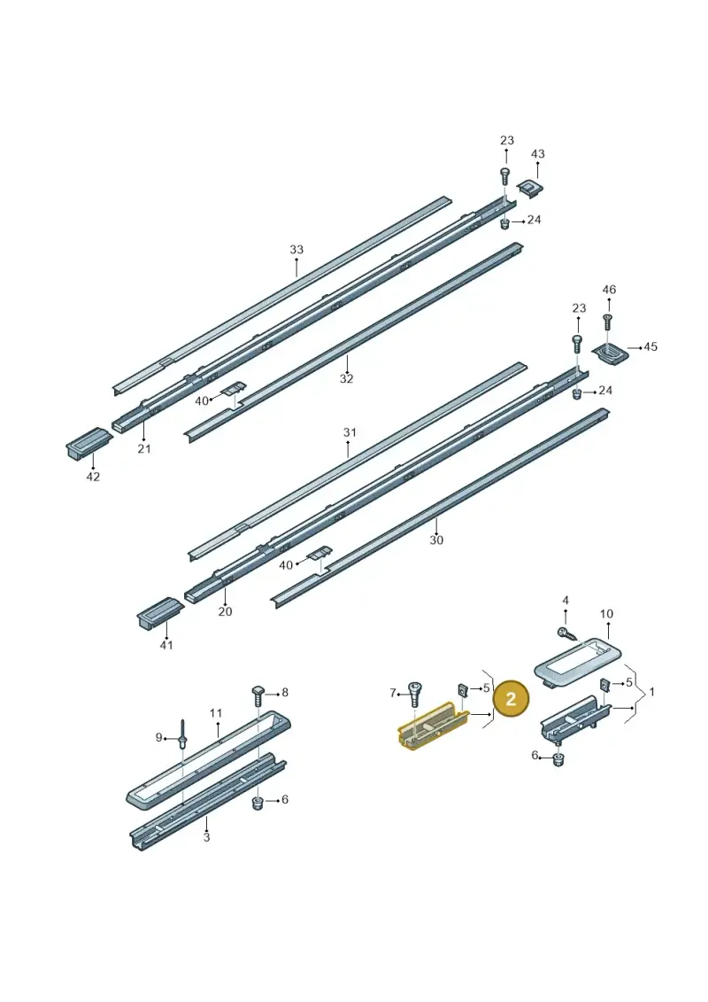 7H0883873D — Volkswagen Transp. caravelle (2011-2015) diagram 679885800, position 2