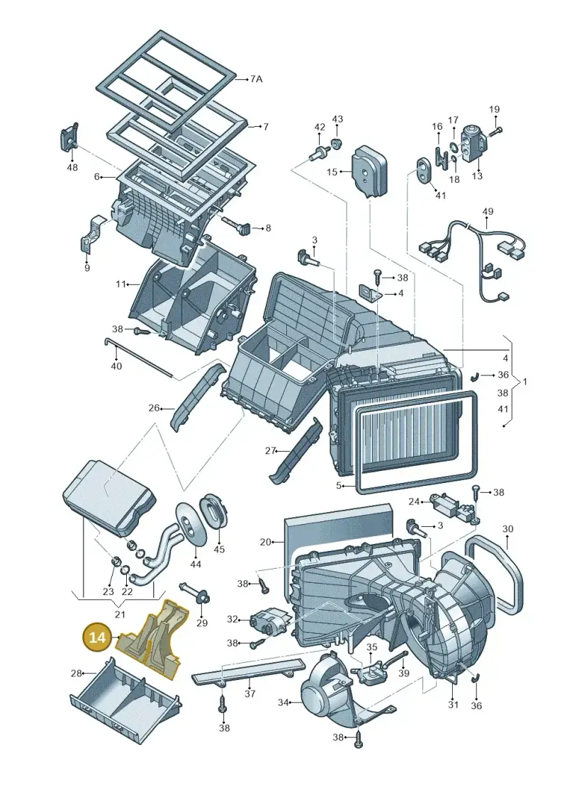 7H0898409 — Volkswagen Touareg                08> (2007-) diagram 274820200, position 14