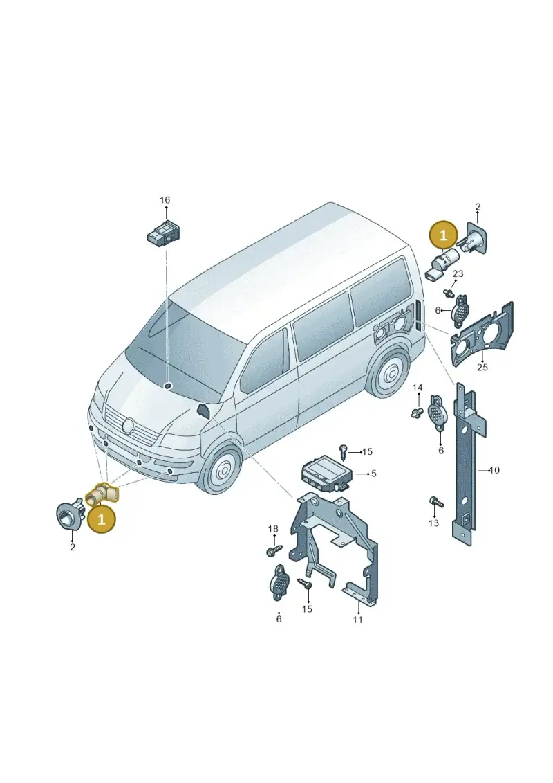 7H0919275CGRU — Volkswagen Transp. caravelle (2008-2009) diagram 410919000, position 1