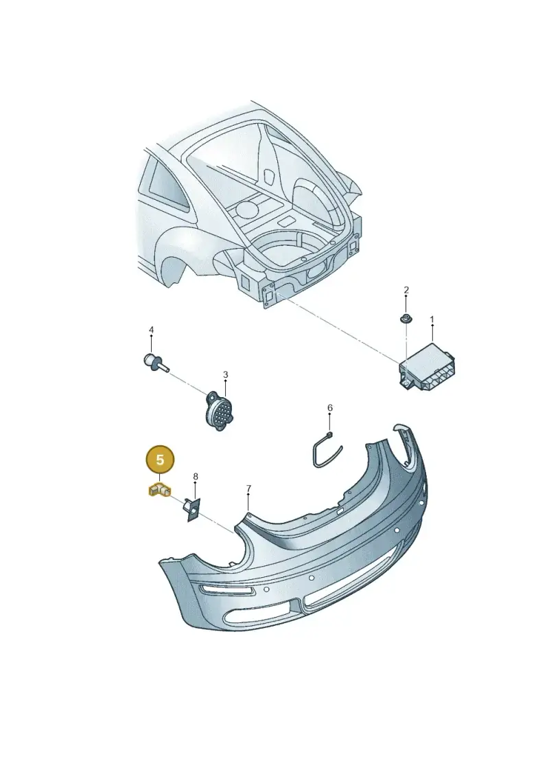 7H0919275CGRU — Volkswagen New Beetle Cabrio.     06> (2005-) diagram 470919200, position 5