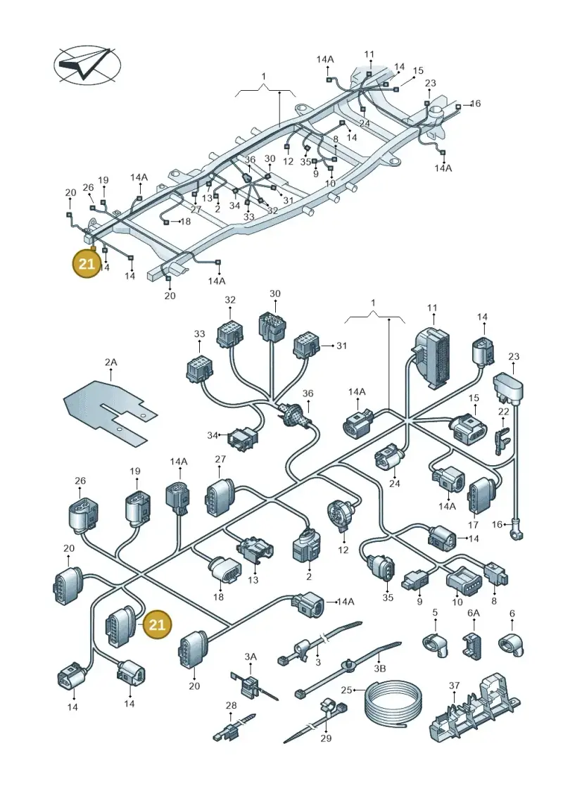 7H0971978 — Volkswagen Amarok twin cab (2022-) diagram 749971850, position 21