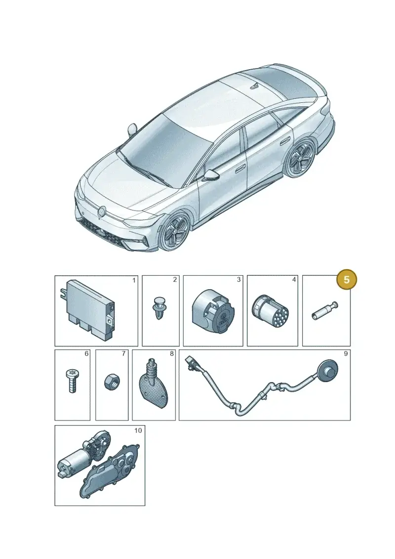 7H0972217C — Volkswagen ID.7 Limousine Pro (2023-) diagram 14b945055, position 5
