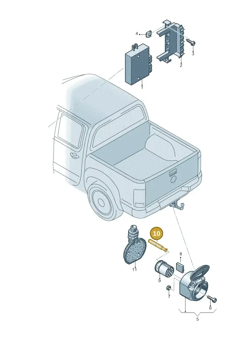 7H0972217C — Volkswagen Amarok twin cab (2022-) diagram 749945550, position 10
