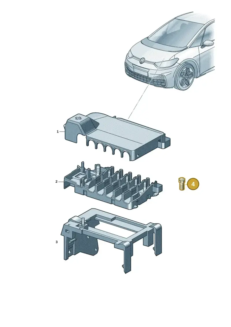 7H0972501A — Volkswagen ID.3 Pro (2019-2024) diagram 10a937020, position 4