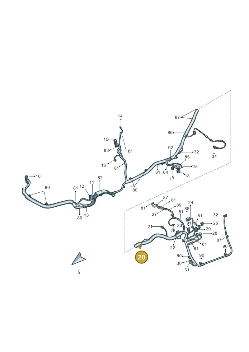 7H0972773A — Skoda Superb comfort (2008-2013) diagram 632971970, position 20