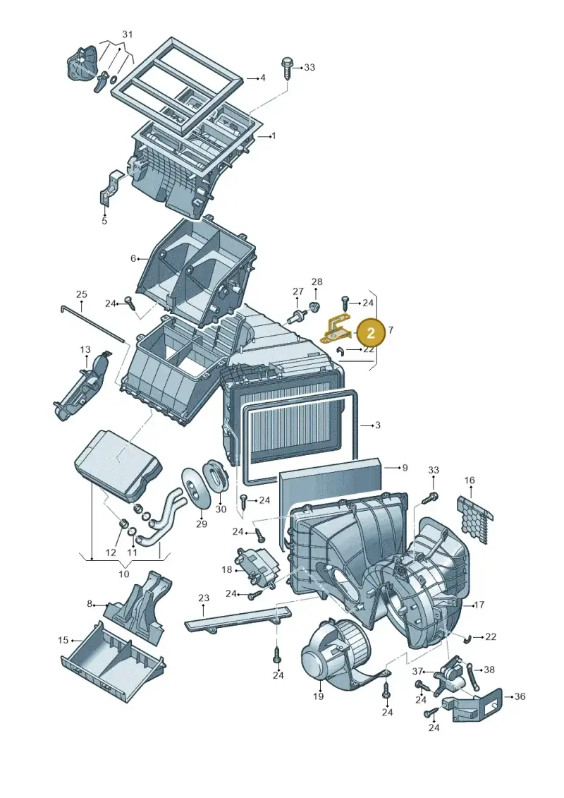7H1819147A — Volkswagen Caravelle (2015-2019) diagram 679819000, position 2